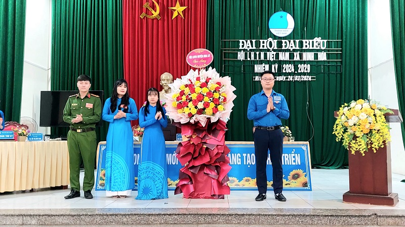 Hội Liên hiệp thanh niên xã Ninh Hoà long trọng tổ chức Đại hội Đại biểu Hội LHTN Việt Nam xã lần thứ V, nhiệm kỳ 2024 – 2029.